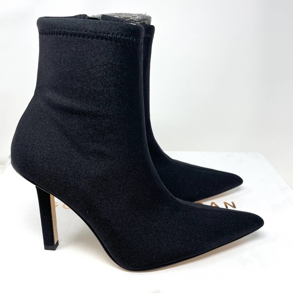 Good American Neoprene Pointed Toe Ankle Booties In Black Size 7.5 New - Picture 5 of 12